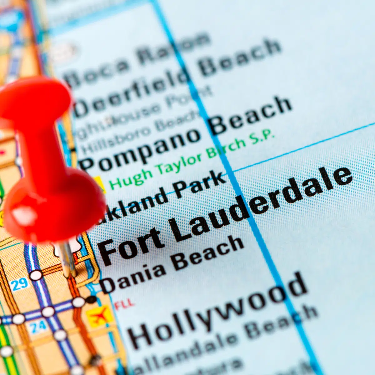 Map of Fort Lauderdale scanning services